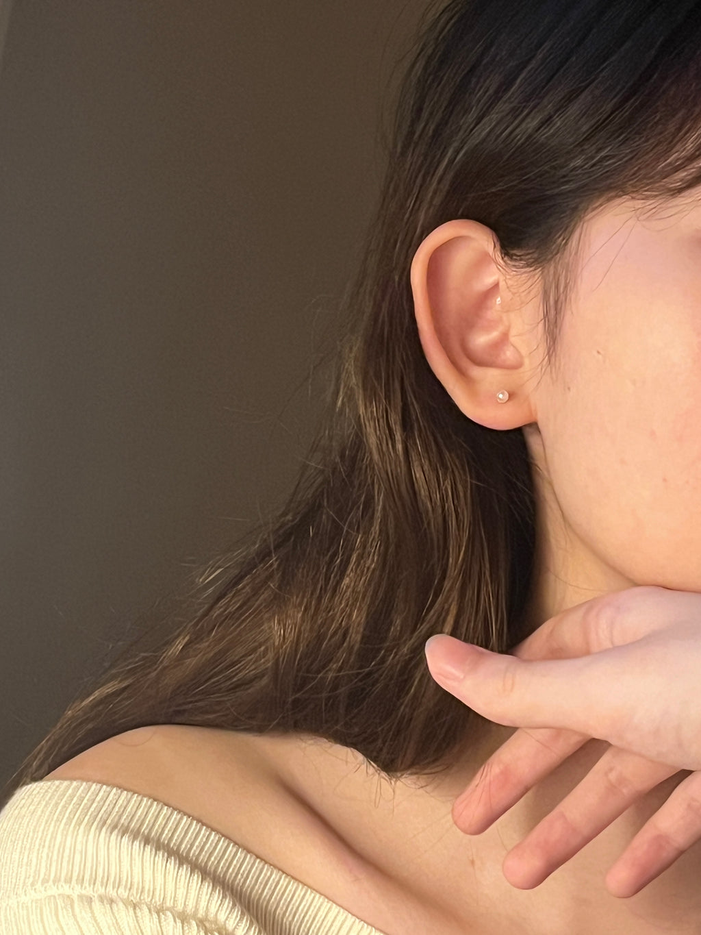 [999銀針適合長期配戴養耳洞|店主最愛!]Mini Pearl Earstuds