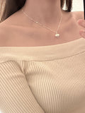 Sparkling Heart Pendant Necklace