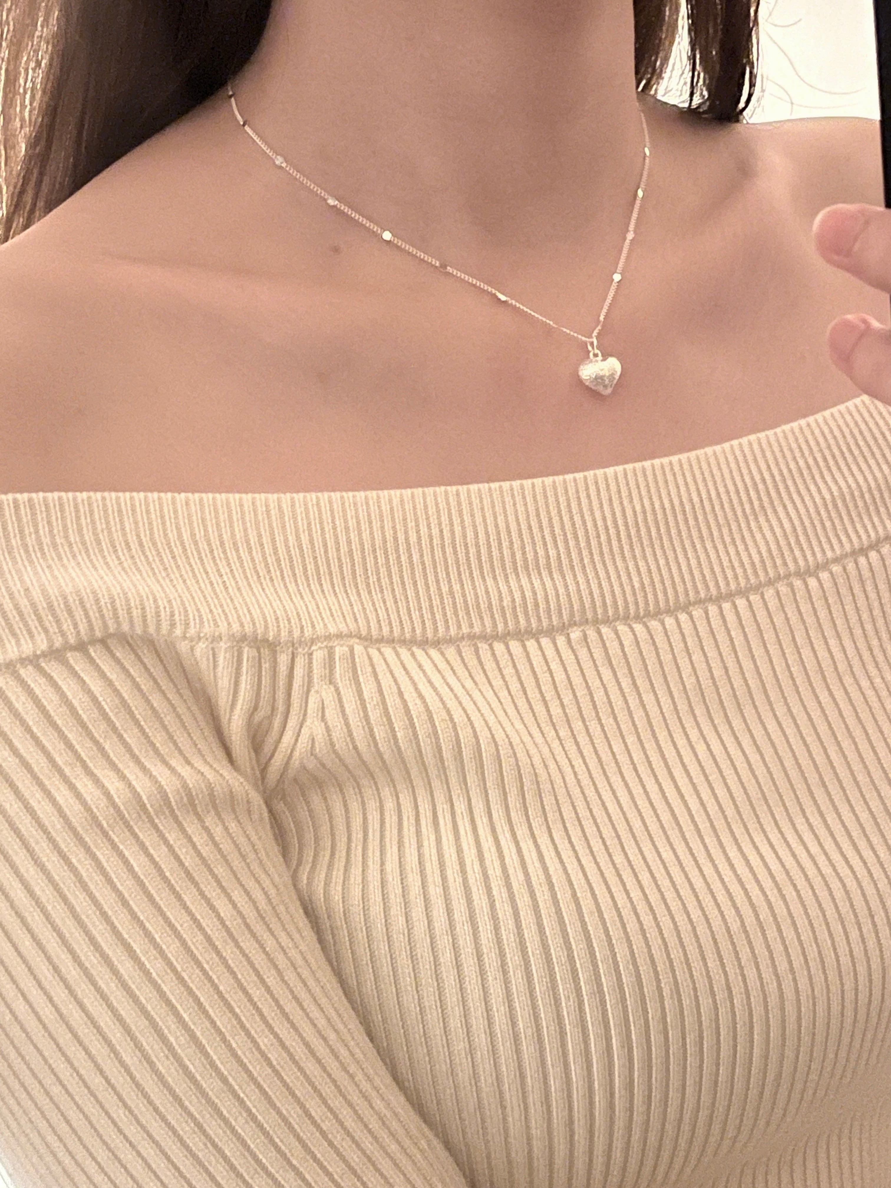 Sparkling Heart Pendant Necklace