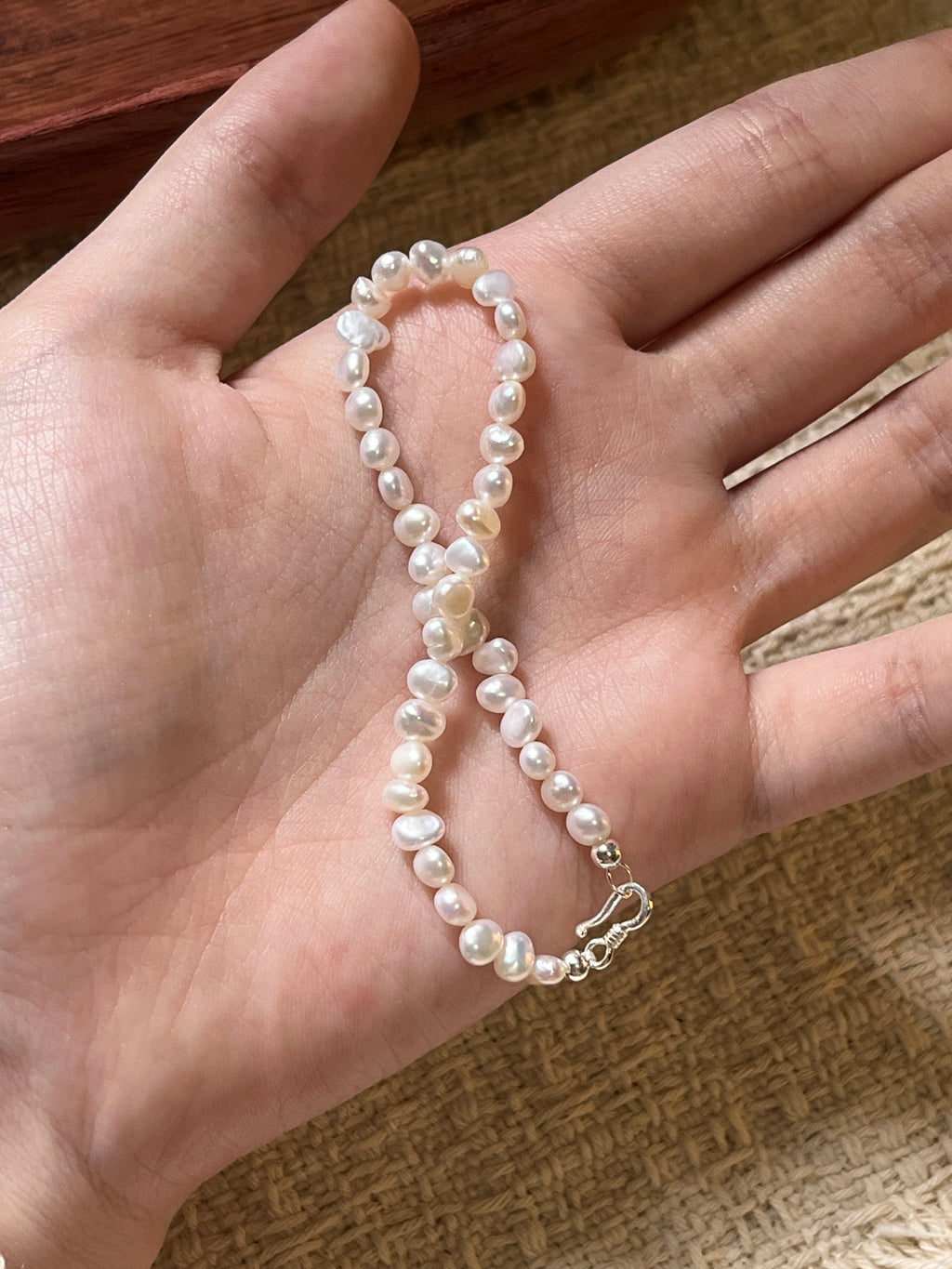[巴洛克淡水珍珠手鍊!] Baroque Freshwater Pearl Bracelet