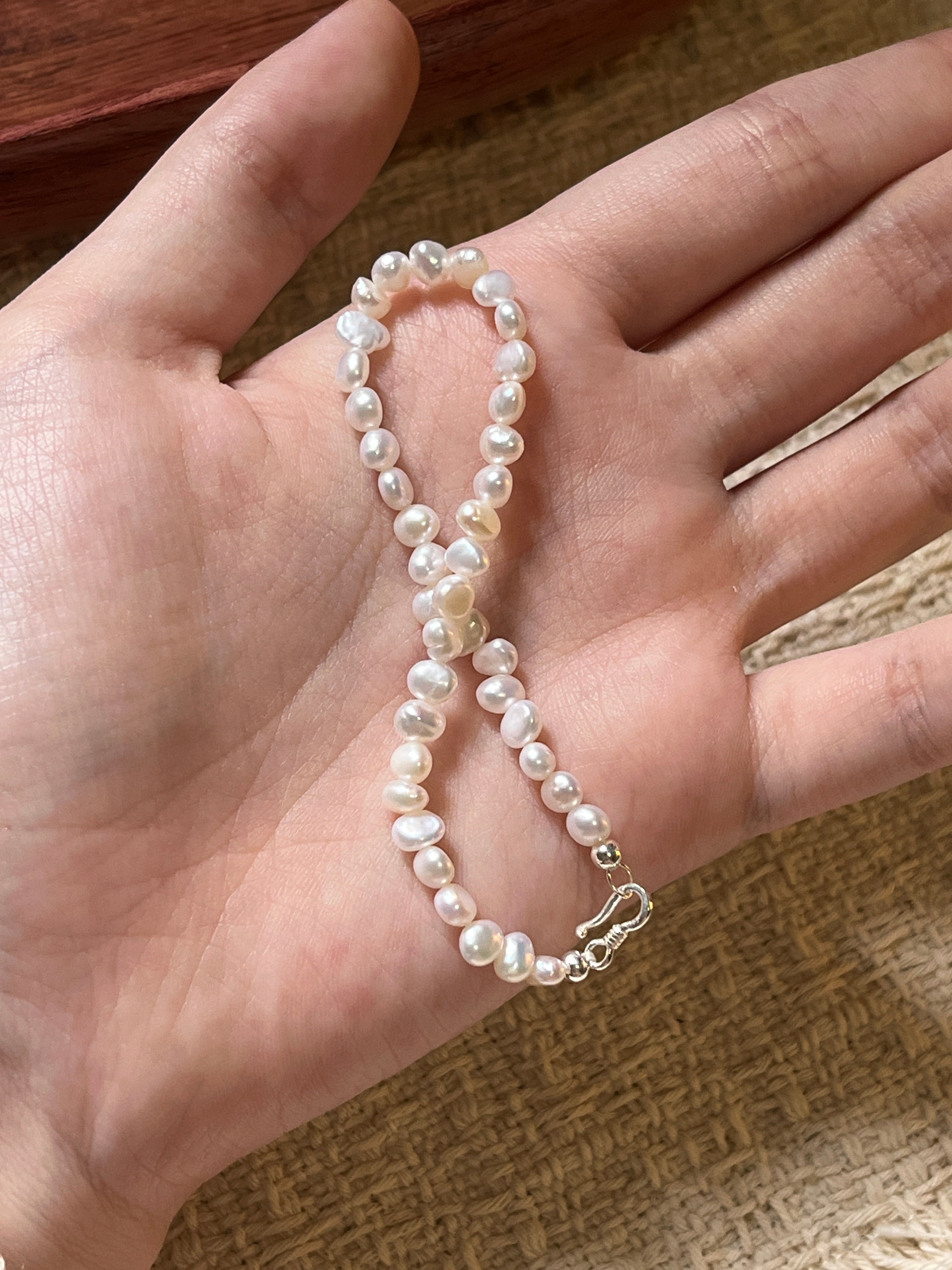 [巴洛克淡水珍珠手鍊!] Baroque Freshwater Pearl Bracelet