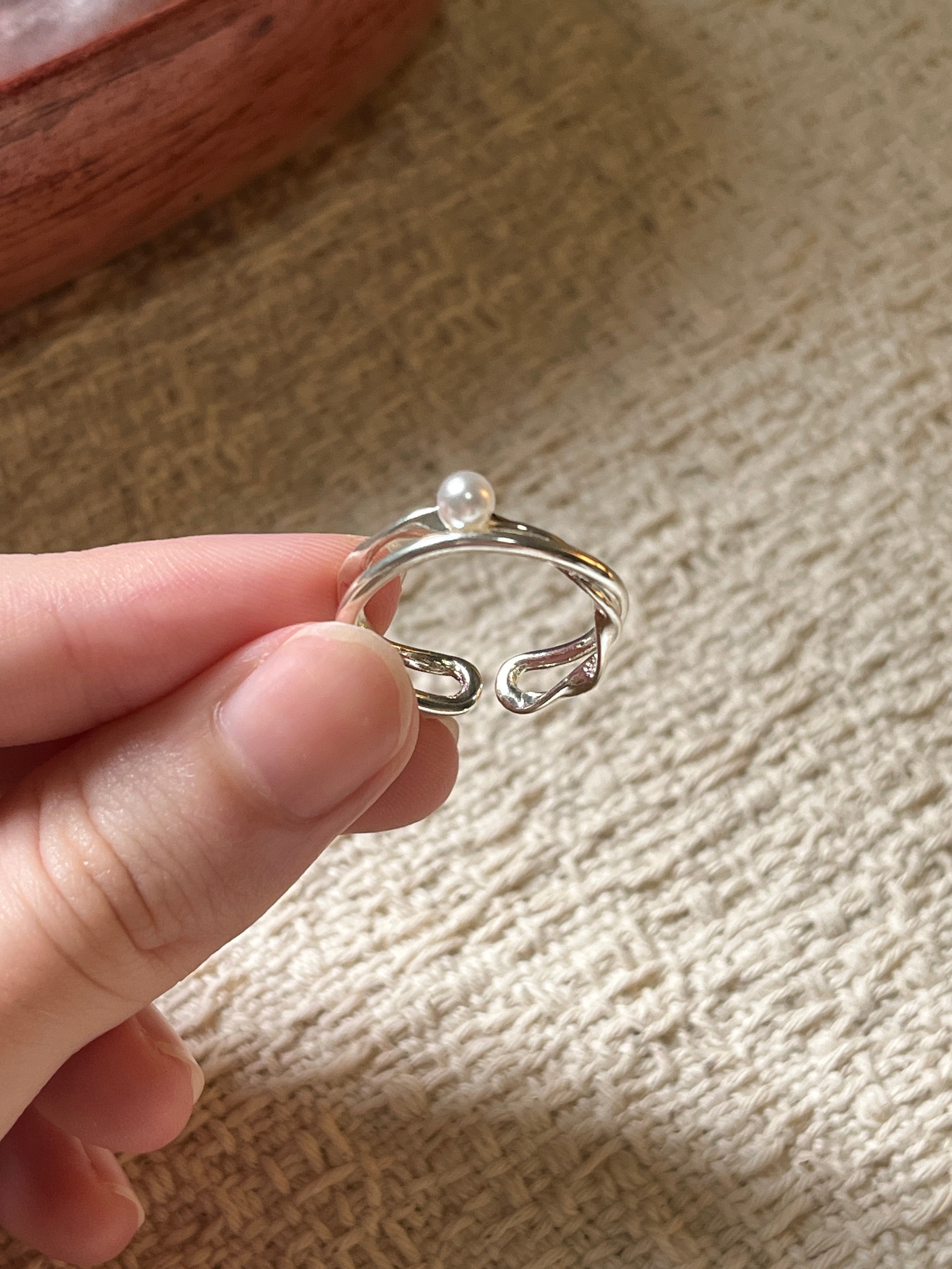 Twine Pearl Ring