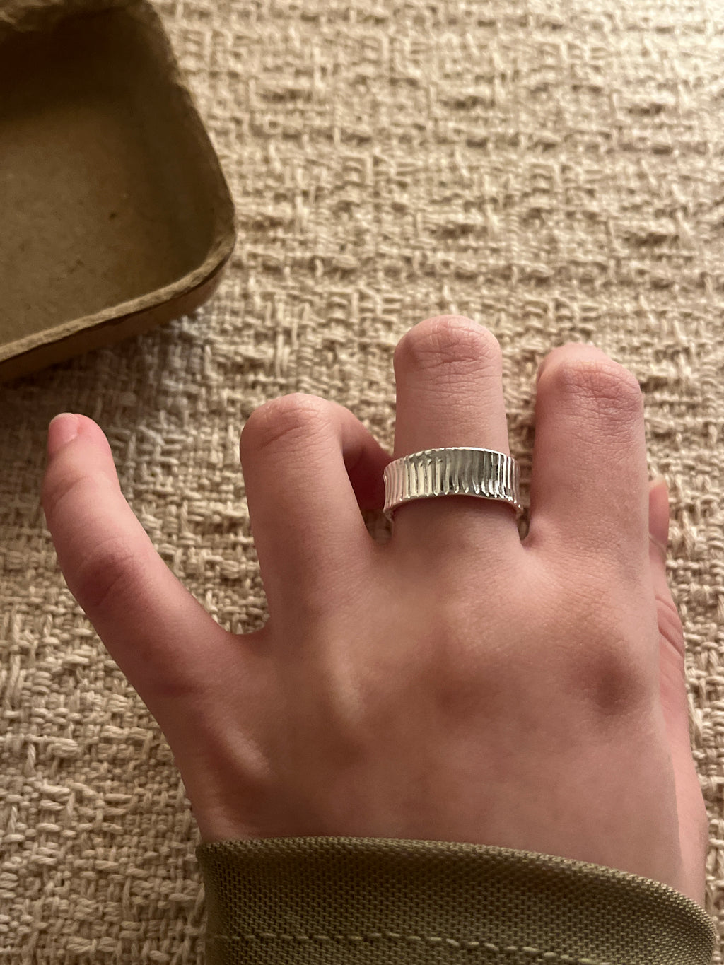 Pleated Wide Ring