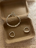[巴洛克淡水珍珠手鍊!]Baroque Block Bracelet