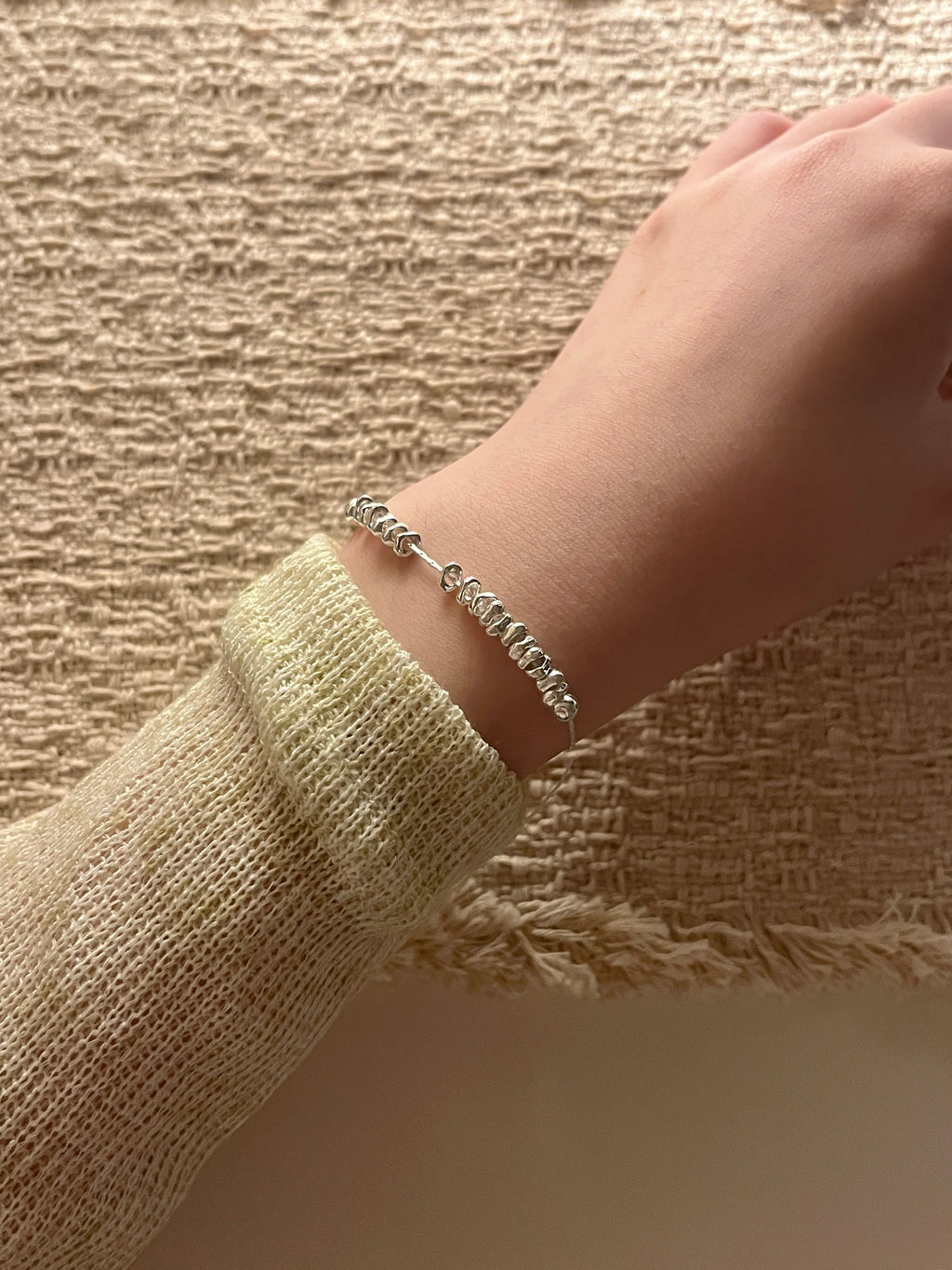 [可調鬆緊手鍊!]Liquid Pebble Bracelet