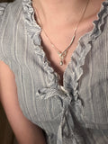 Contour Teardrop Necklace