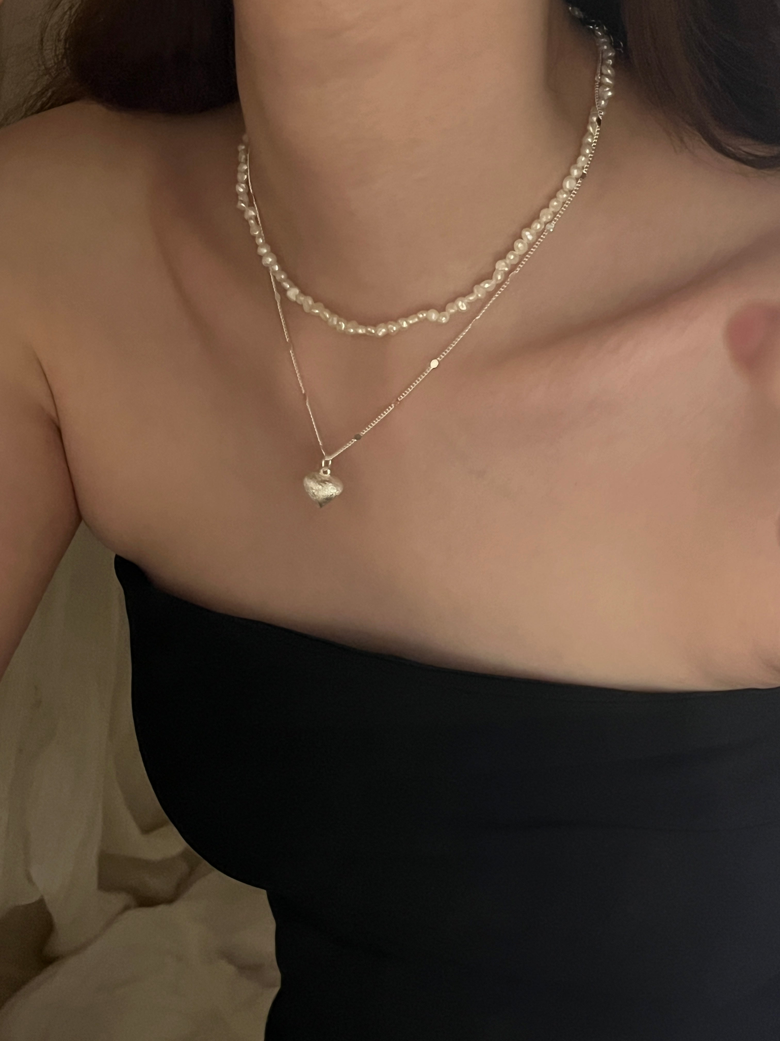 Sparkling Heart Pendant Necklace