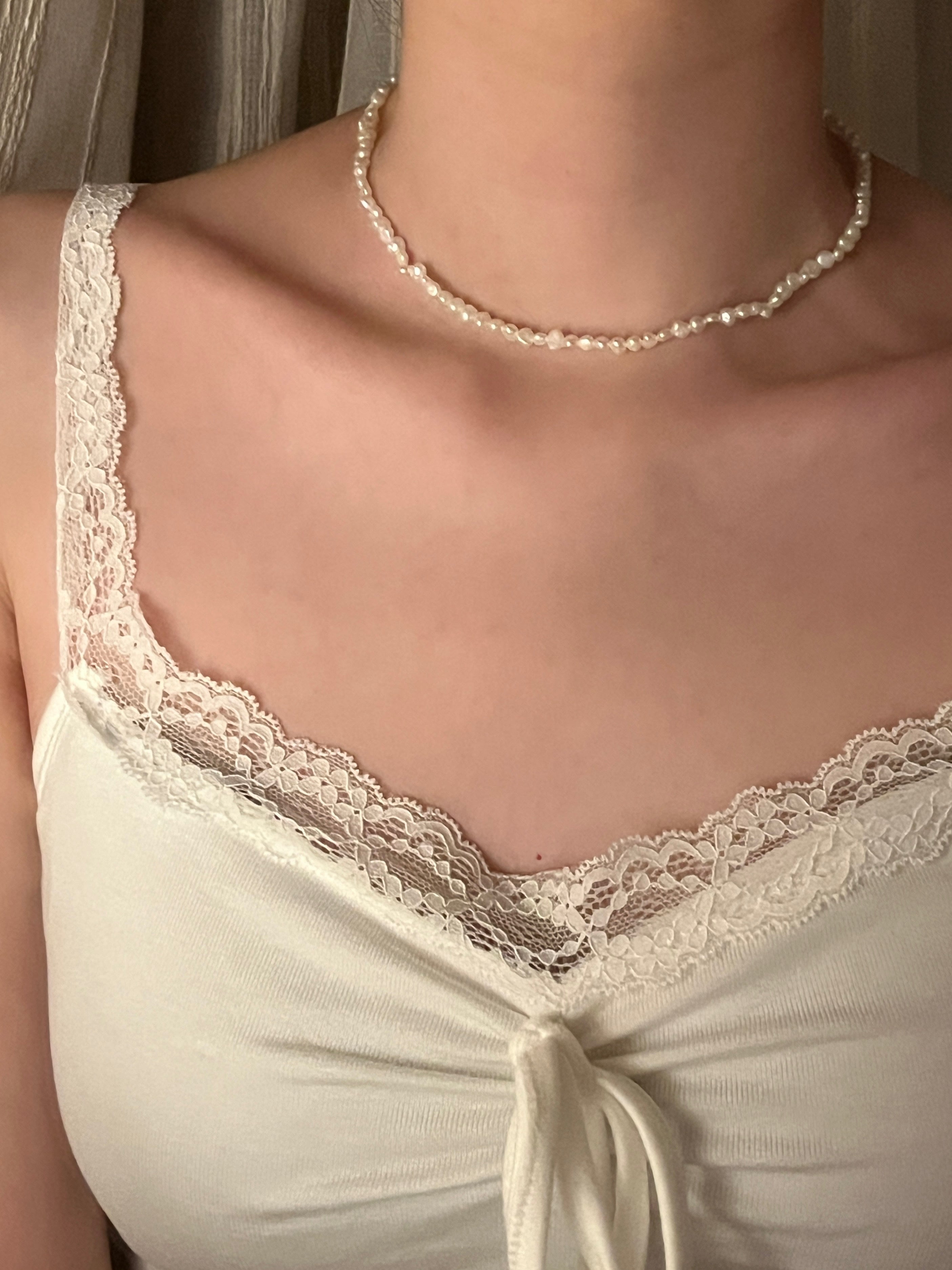 [百搭可疊戴迷你巴洛克淡水珍珠項鍊]Mini Baroque Pearl Choker